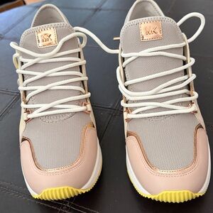 Michael Kors Yellow and White Liv Trainers